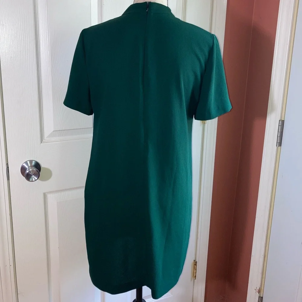 *As Seen On TV* Zara Woman Short Sleeve Shift Dress V Neck Collared Detail Small - Picture 4 of 8